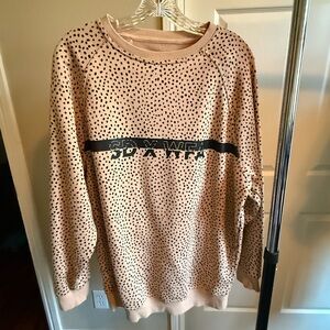 White Fox Boutique collab with Sarah’s Day oversized sweatshirt